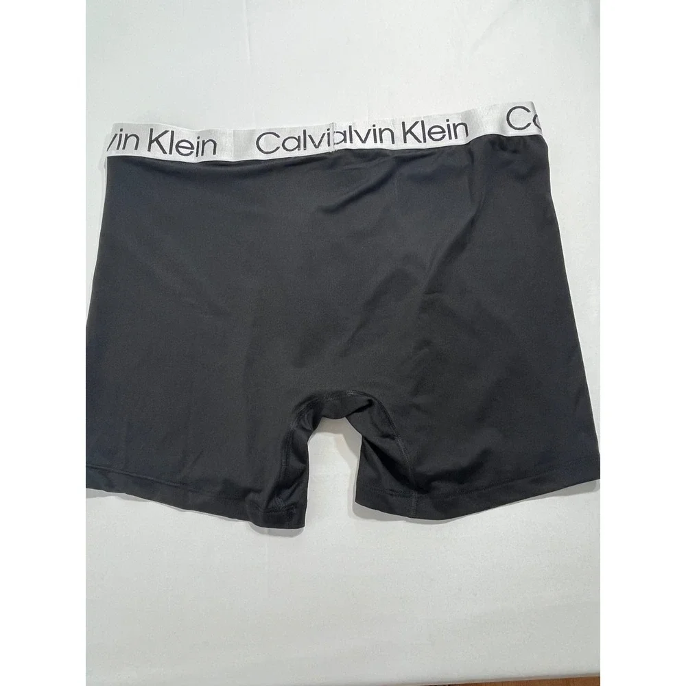 Calvin Klein Boxer Brief Men L Black Recycled Polyester Stretch NP2740O Lounge